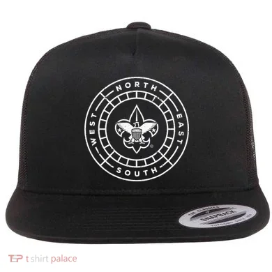 Bsa Compass Flat Bill Trucker Hat