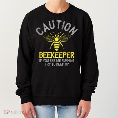 Beekeeper Caution Beekeeping Funny Bee Lover Gift Women's Sweatshirt
