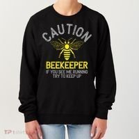 Beekeeper Caution Beekeeping Funny Bee Lover Gift Women's Sweatshirt thumb 0