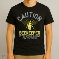Beekeeper Caution Beekeeping Funny Bee Lover Gift T-Shirt thumb 3