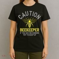 Beekeeper Caution Beekeeping Funny Bee Lover Gift T-Shirt thumb 4