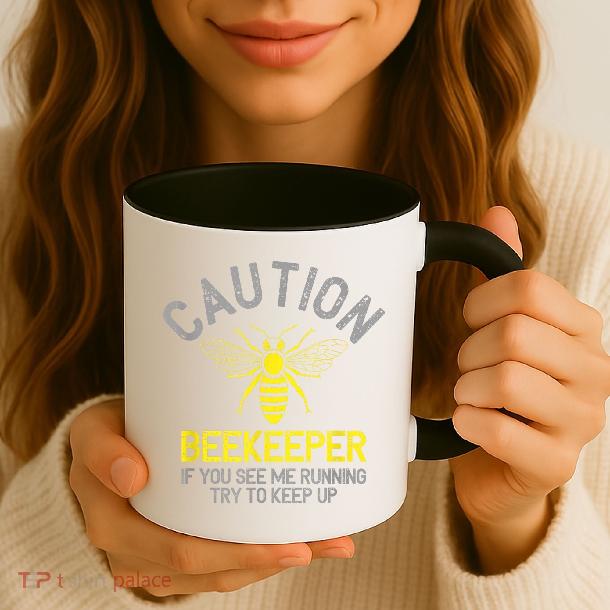 Beekeeper Caution Beekeeping Funny Bee Lover Gift Coffee Mug