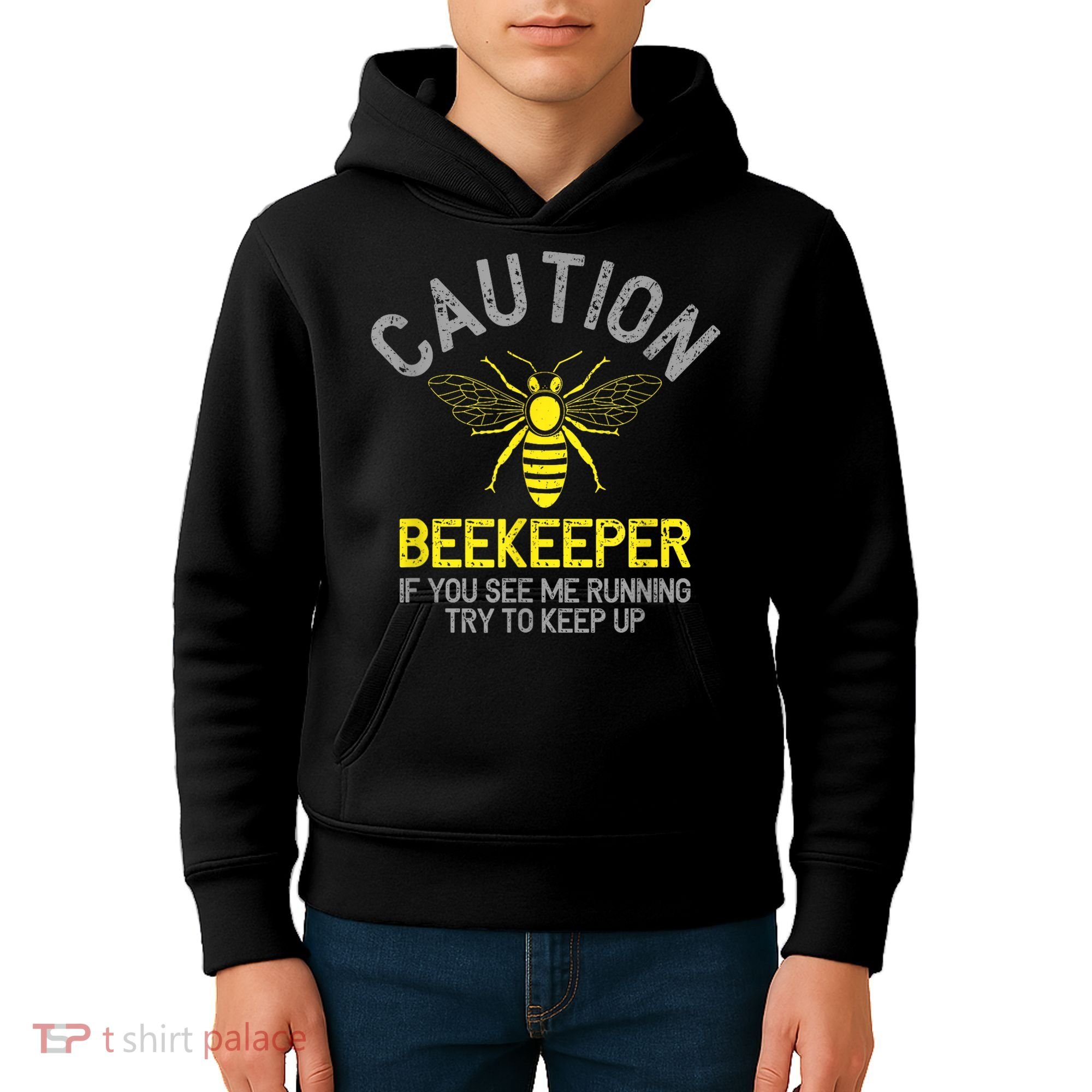 Beekeeper Caution Beekeeping Funny Bee Lover Gift Kids Hoodie