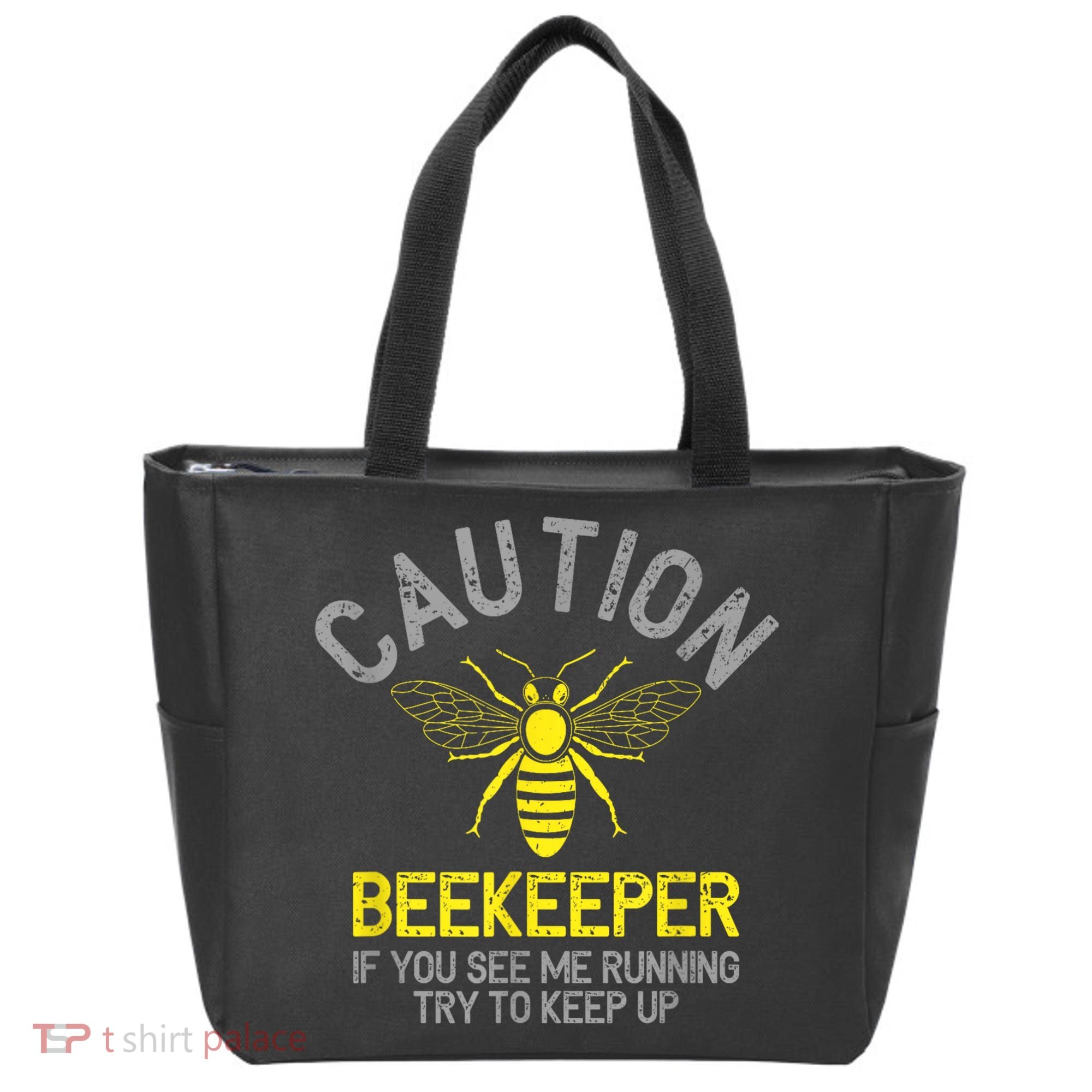 Beekeeper Caution Beekeeping Funny Bee Lover Gift Tote Bag