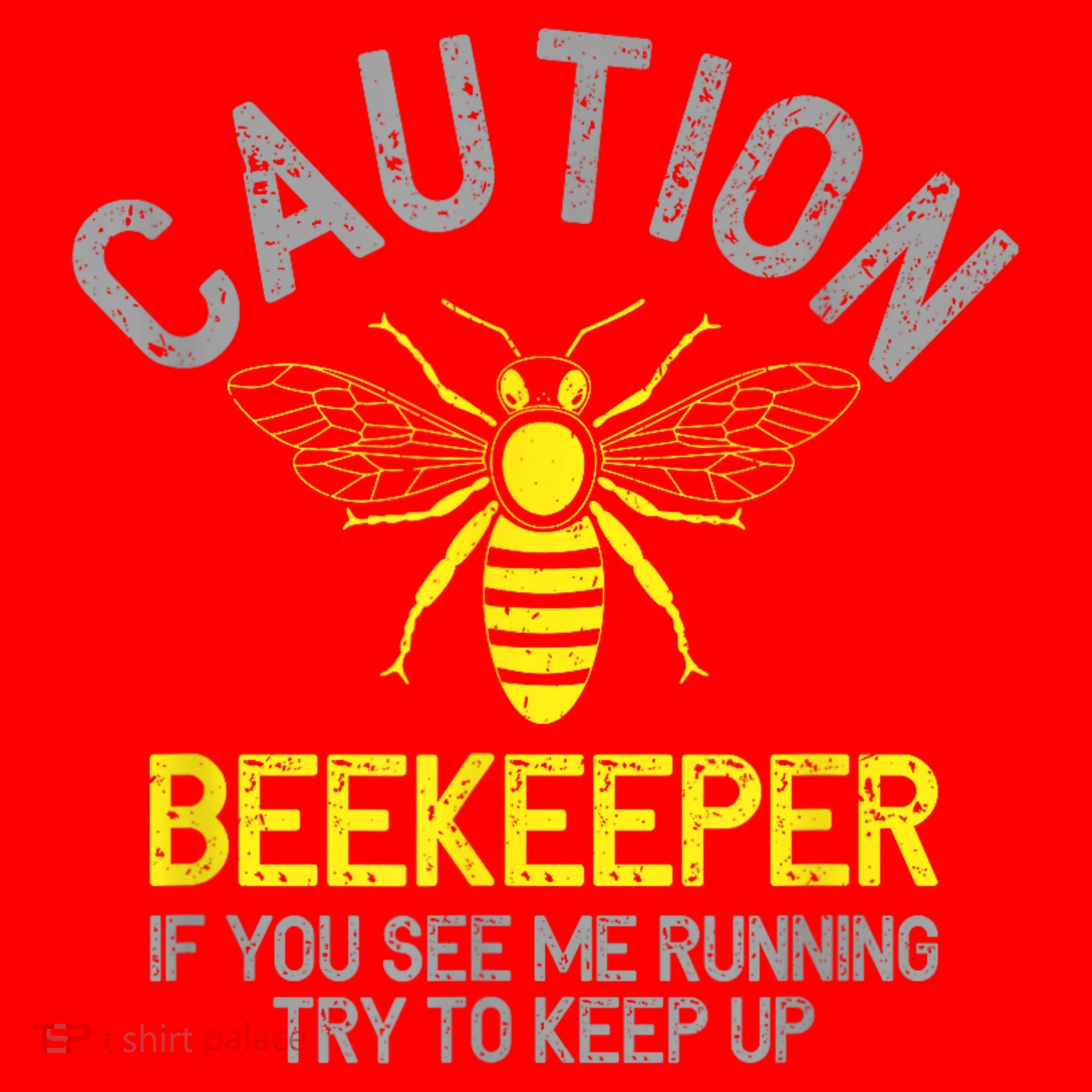 Beekeeper Caution Beekeeping Funny Bee Lover Gift Santa Hat