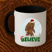 Believe Christmas Bigfoot Holiday Coffee Mug thumb 2