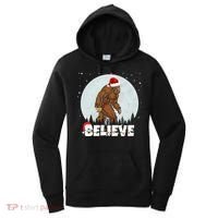 Believe Christmas Bigfoot Holiday Women's Hoodie thumb 0