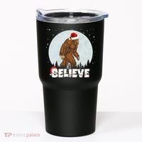 Believe Christmas Bigfoot Holiday Tumbler thumb 0