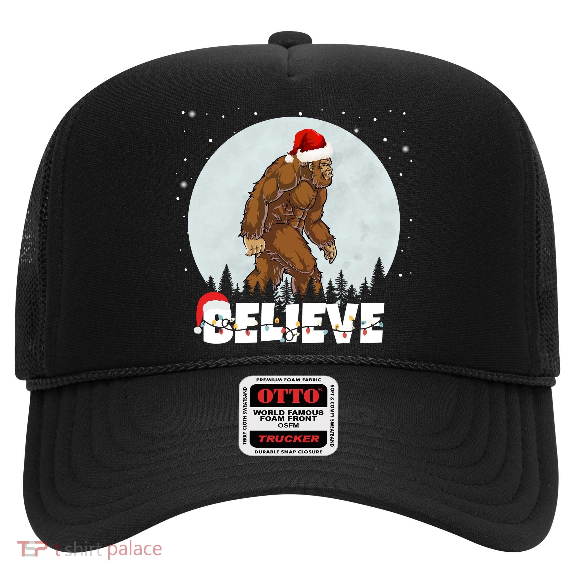 Believe Christmas Bigfoot Holiday Hat