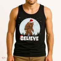 Believe Christmas Bigfoot Holiday Tank Top thumb 3