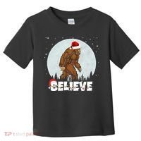 Believe Christmas Bigfoot Holiday Toddler T-Shirt thumb 0