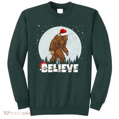 Believe Christmas Bigfoot Holiday Sweatshirt