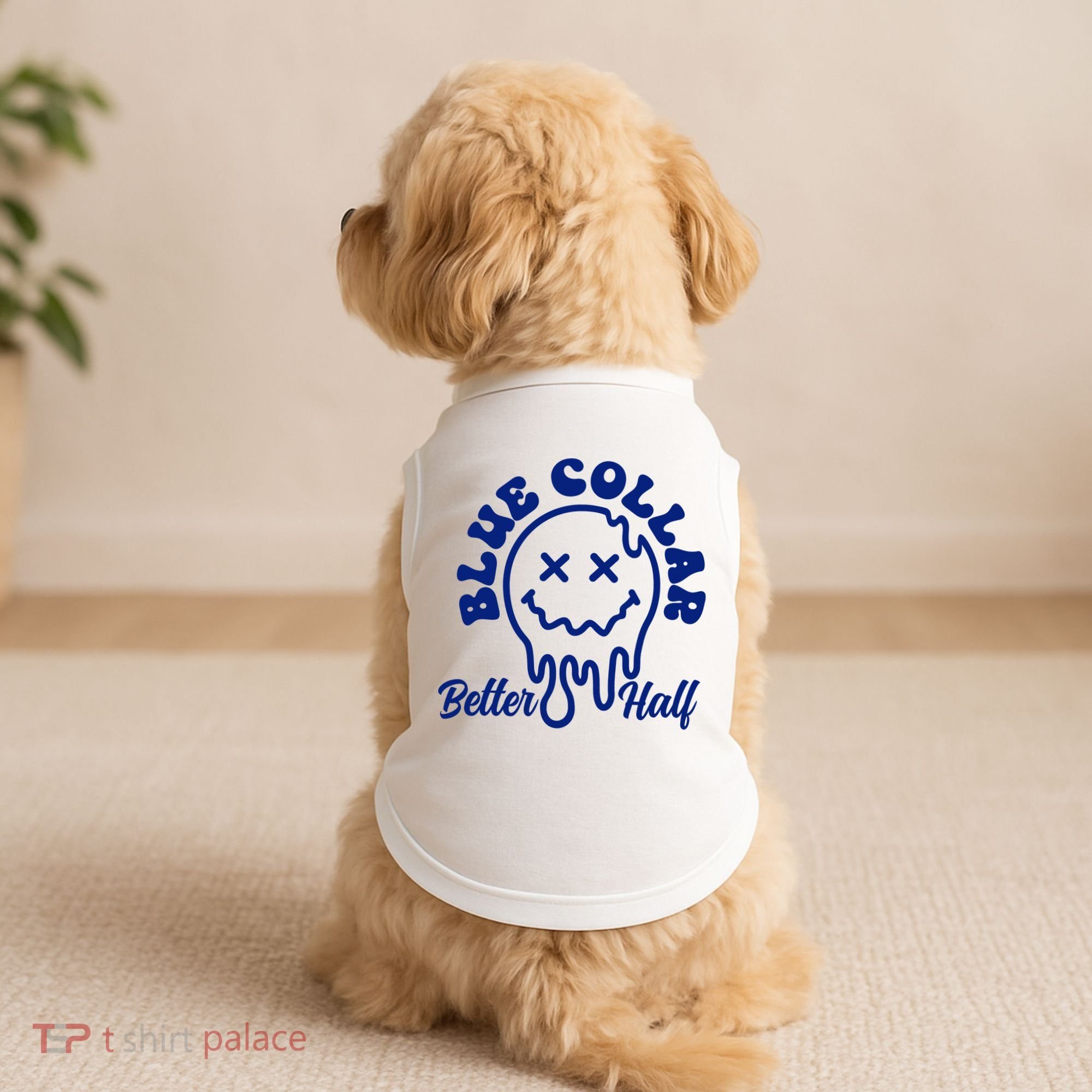 Blue Collar Better Half Funny Doggie Tank