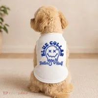 Blue Collar Better Half Funny Doggie Tank thumb 2