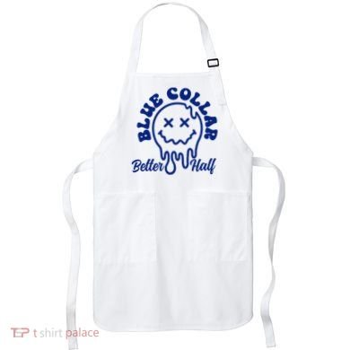 Blue Collar Better Half Funny Apron