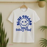 Blue Collar Better Half Funny T-Shirt thumb 2