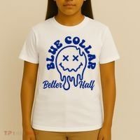 Blue Collar Better Half Funny T-Shirt thumb 4
