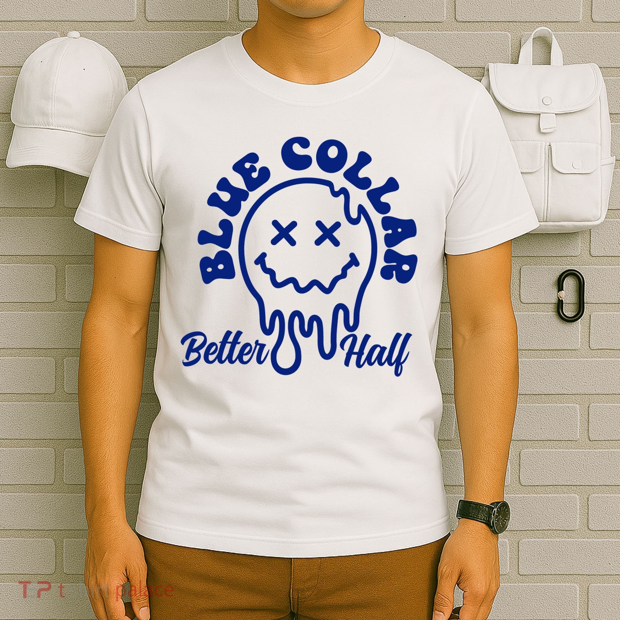 Blue Collar Better Half Funny T-Shirt