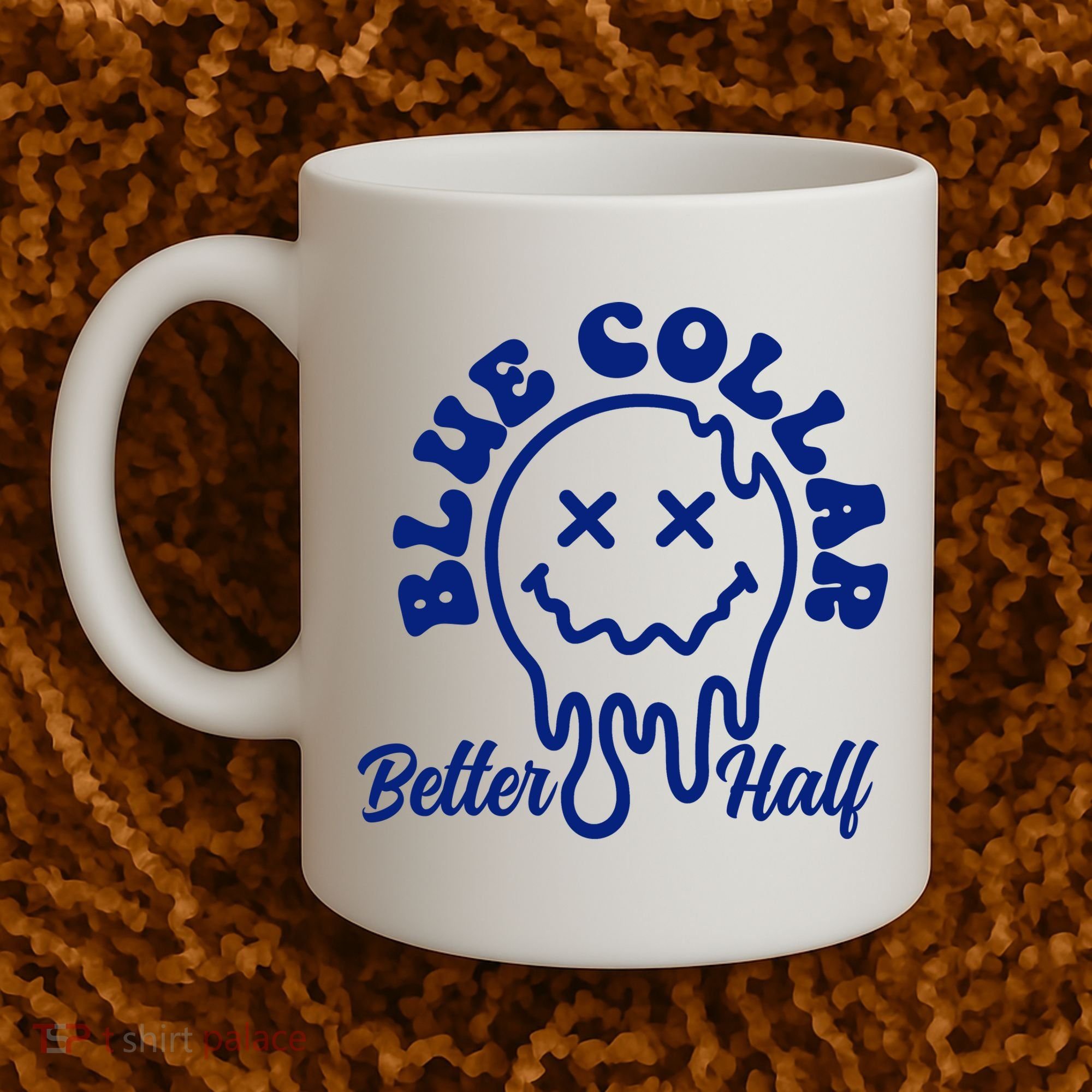 Blue Collar Better Half Funny Coffee Mug