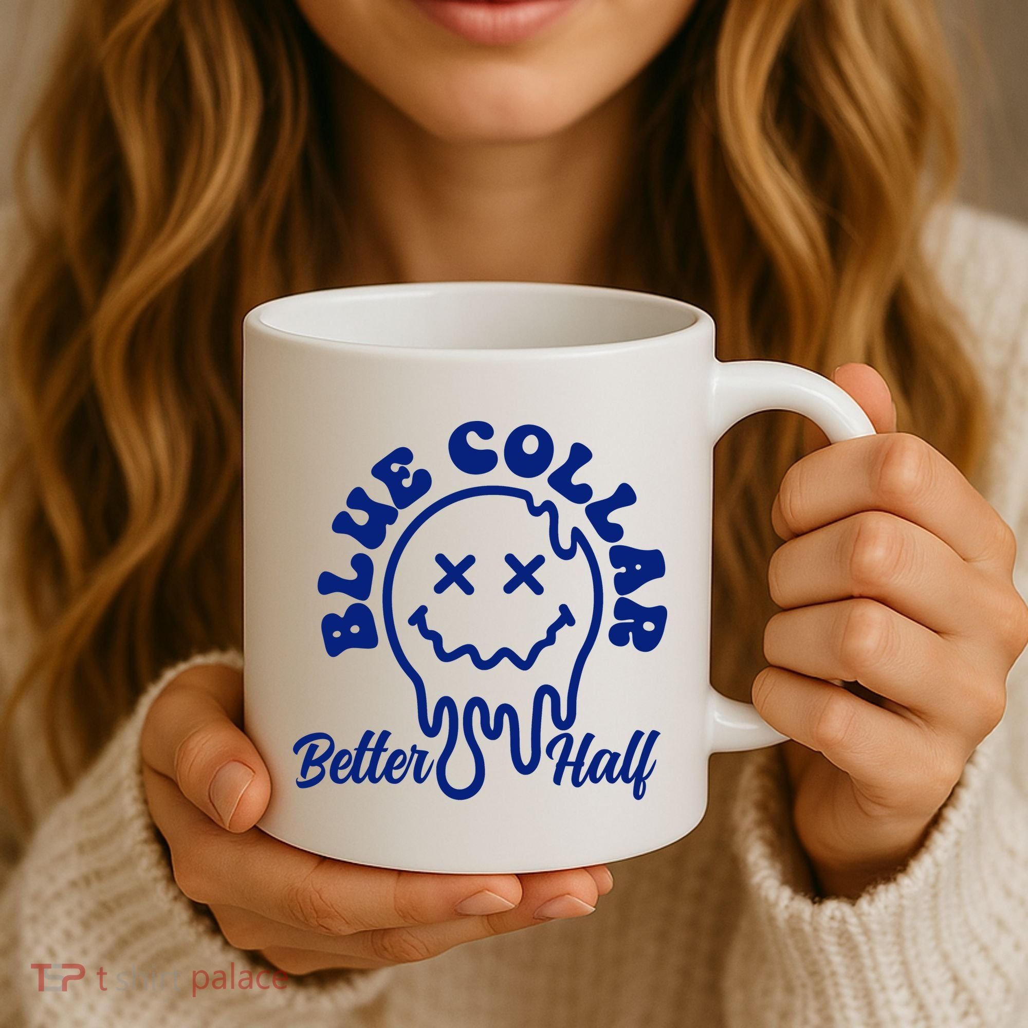Blue Collar Better Half Funny Coffee Mug
