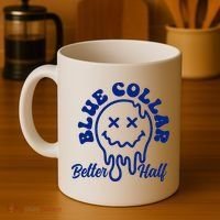 Blue Collar Better Half Funny Coffee Mug thumb 4