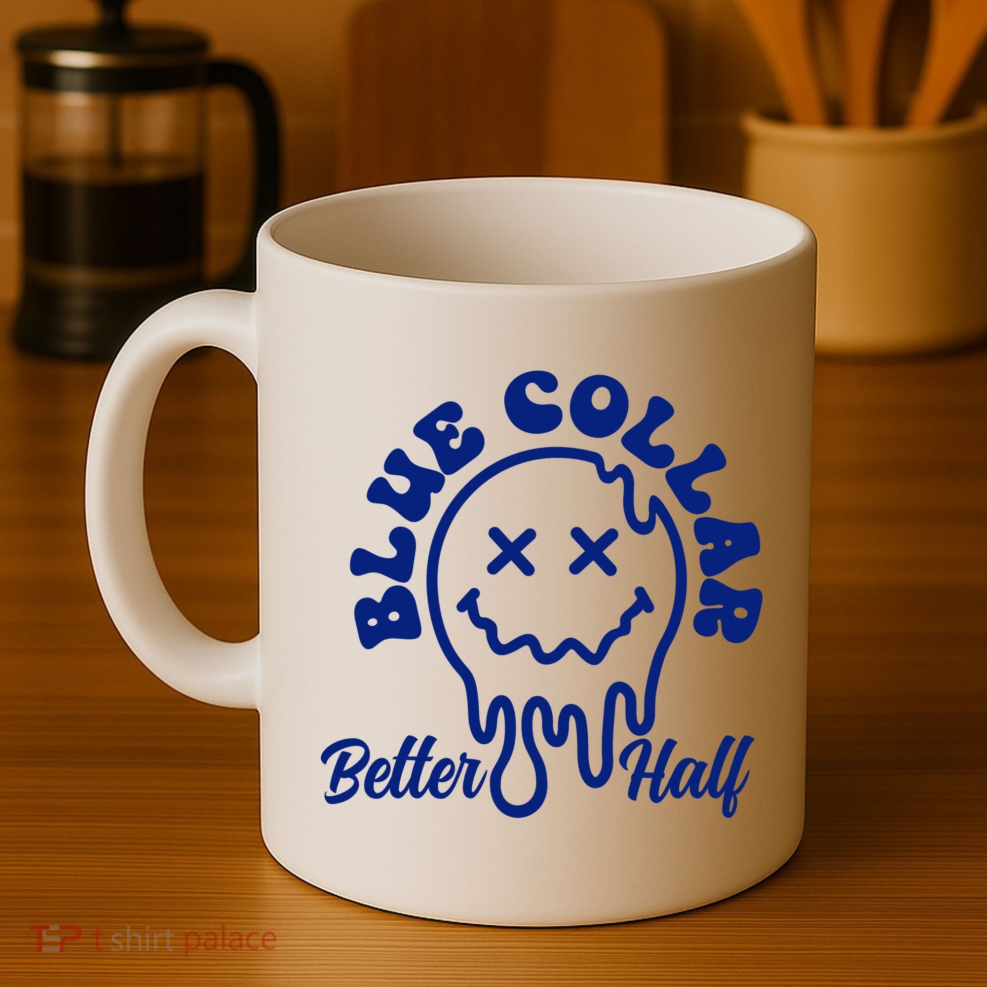 Blue Collar Better Half Funny Coffee Mug