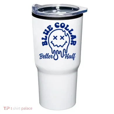 Blue Collar Better Half Funny Tumbler
