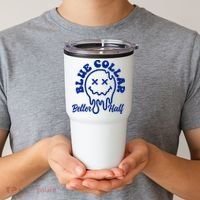 Blue Collar Better Half Funny Tumbler thumb 2