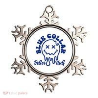 Blue Collar Better Half Funny Ornament thumb 0