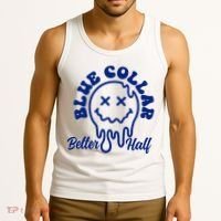 Blue Collar Better Half Funny Tank Top thumb 3
