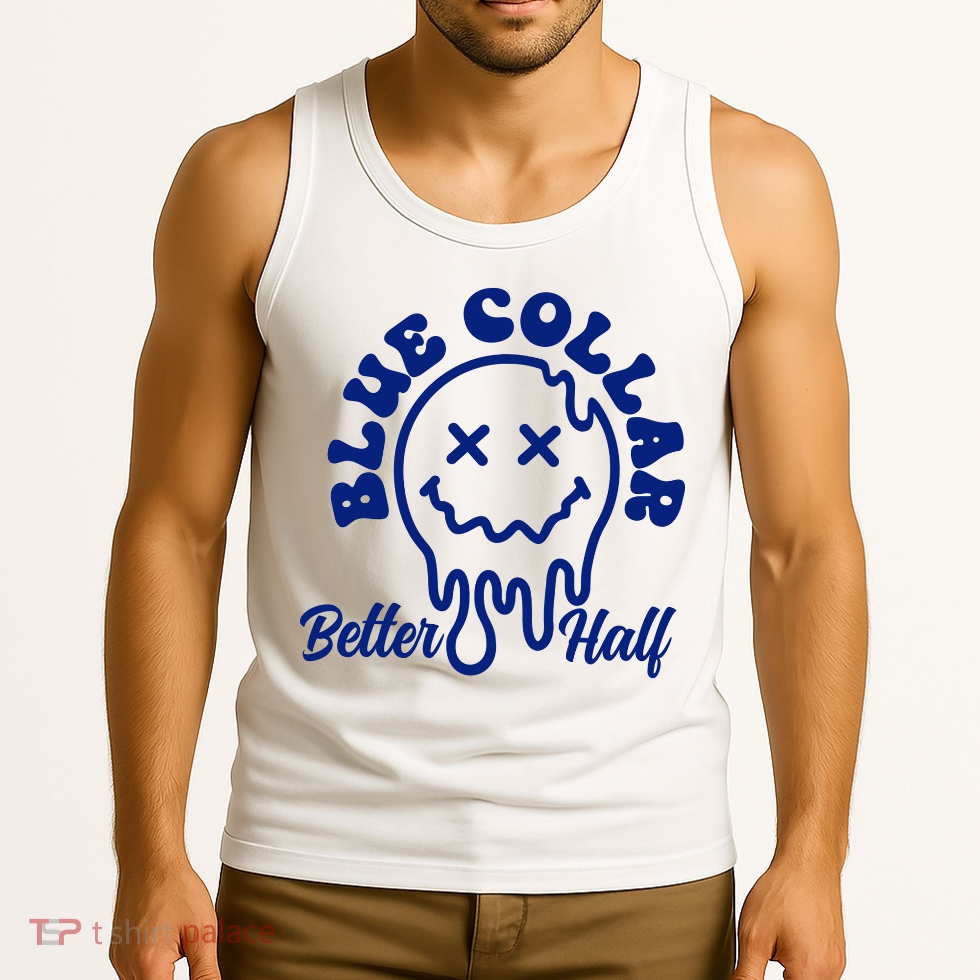 Blue Collar Better Half Funny Tank Top