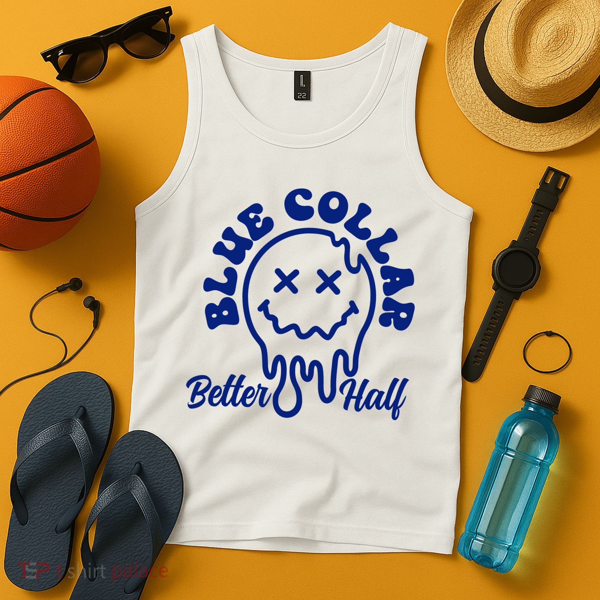 Blue Collar Better Half Funny Tank Top