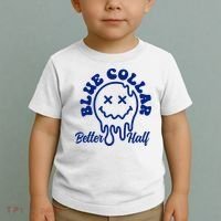 Blue Collar Better Half Funny Toddler T-Shirt thumb 2