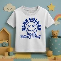 Blue Collar Better Half Funny Toddler T-Shirt thumb 3