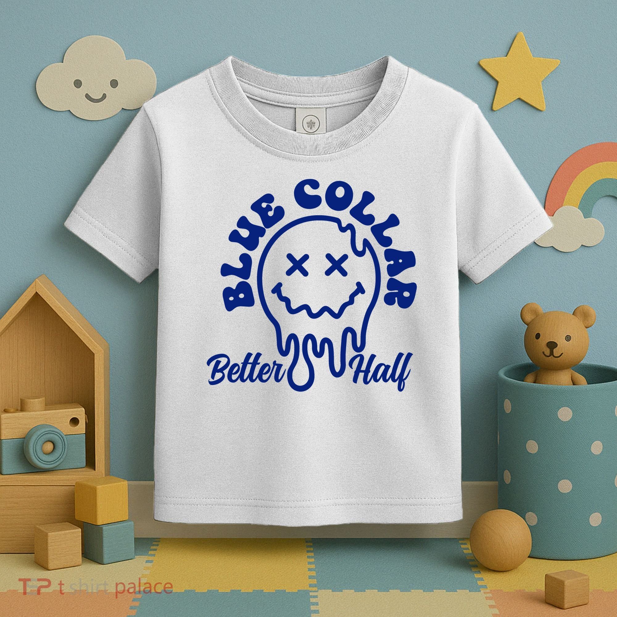 Blue Collar Better Half Funny Toddler T-Shirt