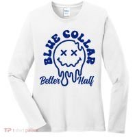 Blue Collar Better Half Funny Women's Long Sleeve Shirt thumb 0