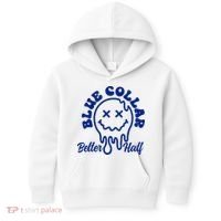 Blue Collar Better Half Funny Kids Hoodie thumb 0
