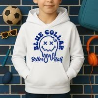 Blue Collar Better Half Funny Kids Hoodie thumb 2