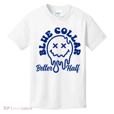 Blue Collar Better Half Funny Kids T-Shirt