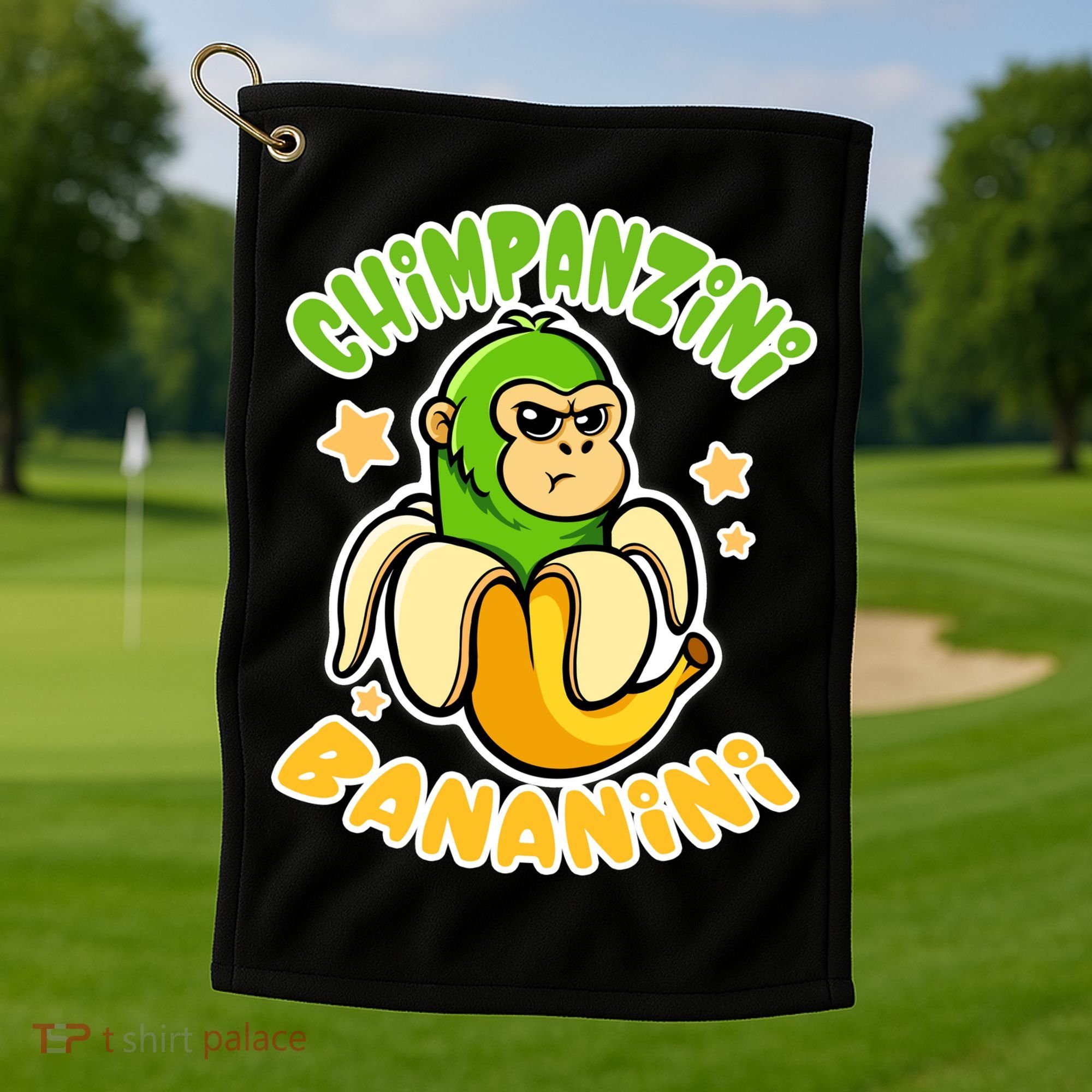 Brainrot Chimpanzini Bananini Golf Towel