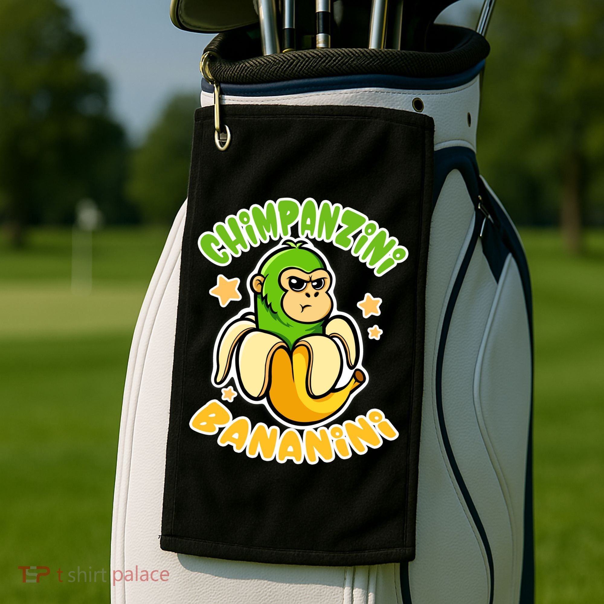 Brainrot Chimpanzini Bananini Golf Towel