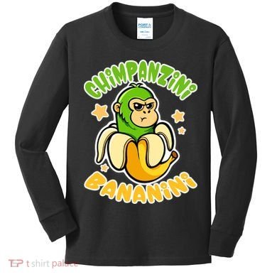 Brainrot Chimpanzini Bananini Kids Long Sleeve Shirt