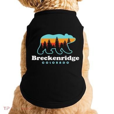 Breckenridge Colorado Bear Mountains Trees Doggie Tank