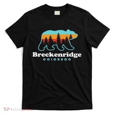 Breckenridge Colorado Bear Mountains Trees T-Shirt