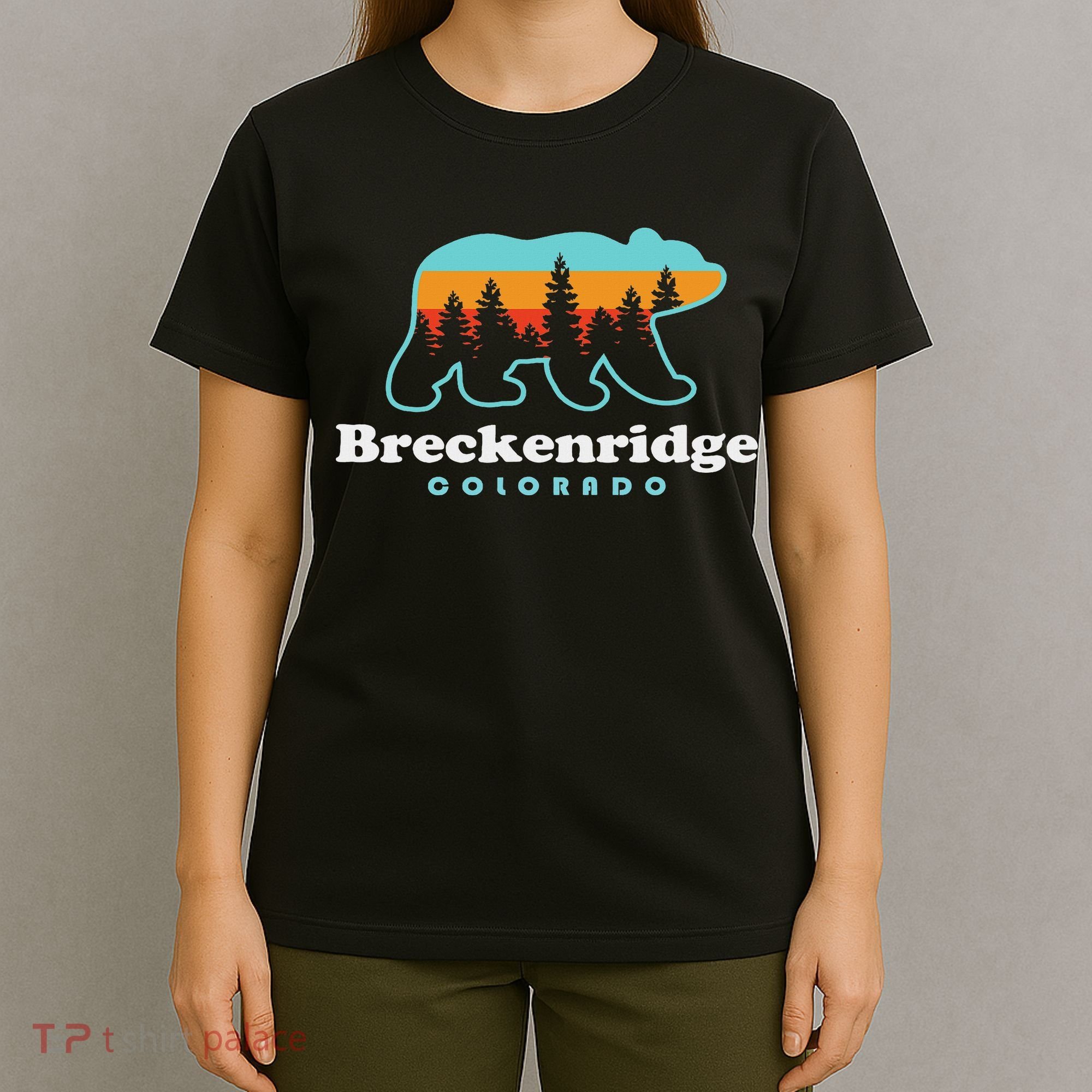 Breckenridge Colorado Bear Mountains Trees T-Shirt