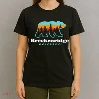 Breckenridge Colorado Bear Mountains Trees T-Shirt thumb 4