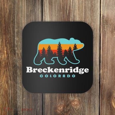 Breckenridge Colorado Bear Mountains Trees Coaster