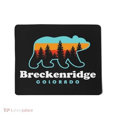 Breckenridge Colorado Bear Mountains Trees Mousepad