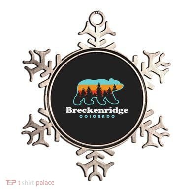 Breckenridge Colorado Bear Mountains Trees Ornament