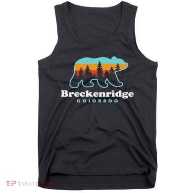 Breckenridge Colorado Bear Mountains Trees Tank Top